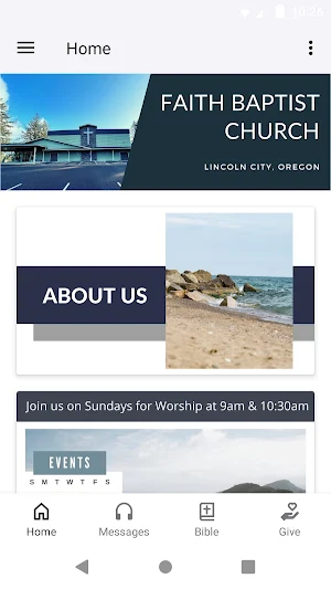 Faith Baptist Lincoln City Screenshot 0