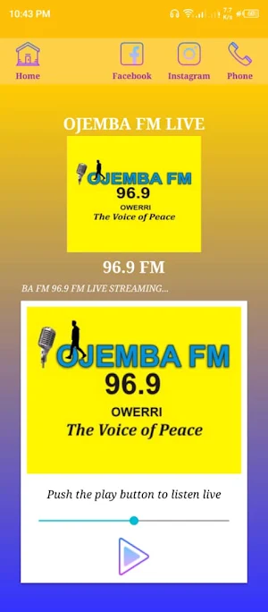 Ojemba FM 96.9 Screenshot 1