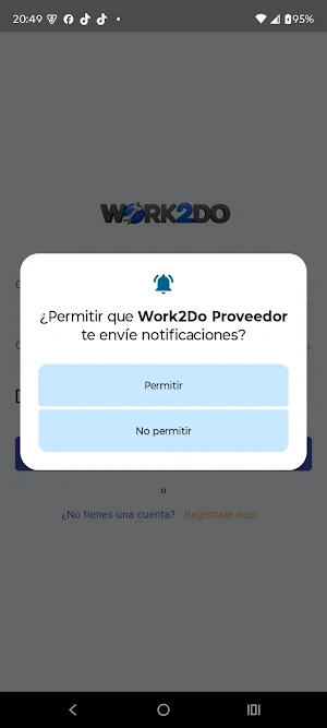 Work2Do Proveedor Screenshot 1