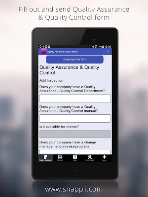 Quality Assurance and Control Screenshot 1