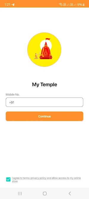My Temple App Screenshot 1