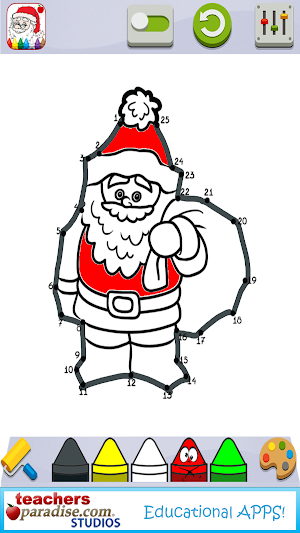 Christmas Dot to Dot and Coloring Pages Screenshot 3