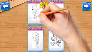 Hedgehog  Coloring Book Screenshot 2