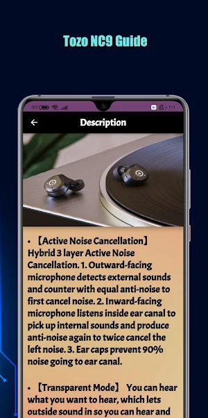 Tozo NC9 Guide Screenshot 2
