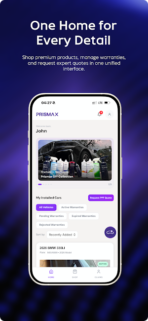 Prismax One: PPF & Auto Care Screenshot 1