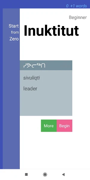 StartFromZero Inuktitut Screenshot 0