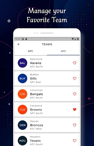 Cleveland - Football Live Score & Schedule Screenshot 2