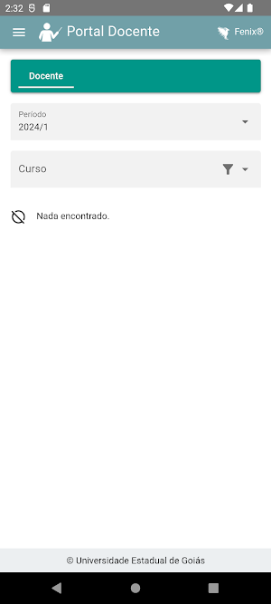 Portal do Docente Screenshot 2