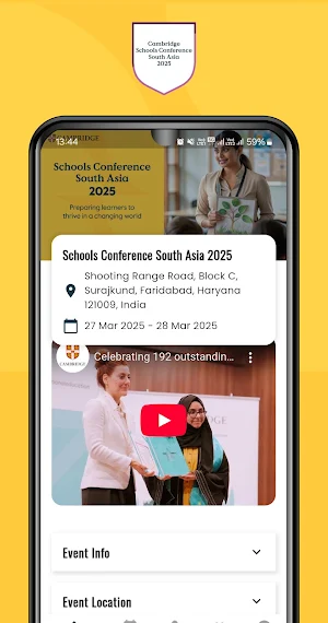 Cambridge School Conference SA Screenshot 1