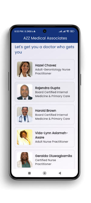 AZZ Medical Associates Screenshot 1