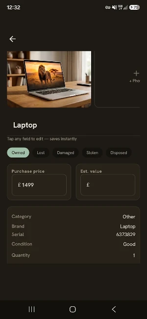Ownitory - Home Inventory Screenshot 3