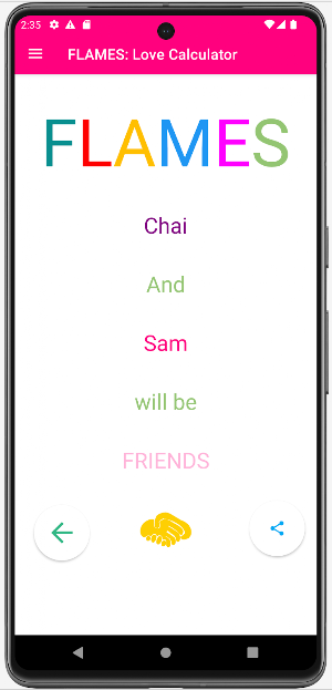 FLAMES : Love Calculator Screenshot 2
