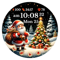 AZ280 Santa Claus Watch Face