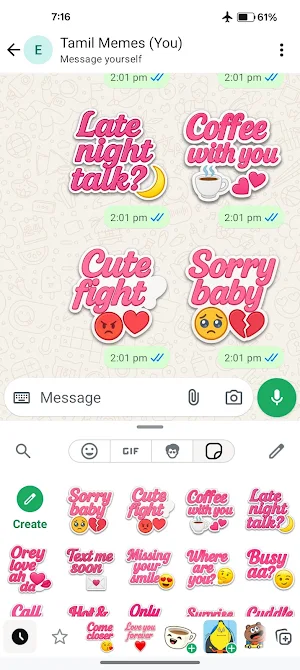 Love U Da Stickers – Couple Screenshot 2