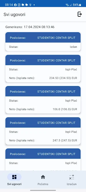 Studentski Ugovori Screenshot 0