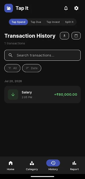 TapIt - Money Manager Screenshot 2