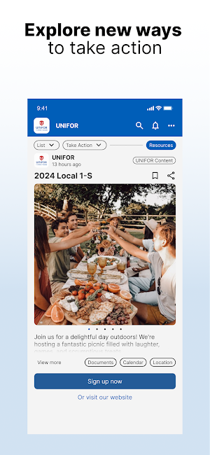 Unifor Local 1-S Screenshot 2
