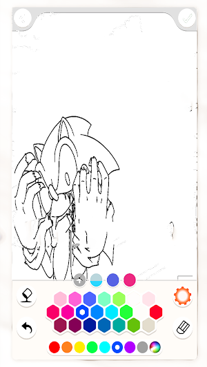 Scary Soniic.EXE Coloring Book Screenshot 1