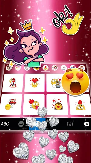 Lux Heart Gravity Keyboard Background Screenshot 3