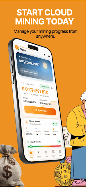 Giga BTC Mining, Bitcoin Miner Screenshot 0