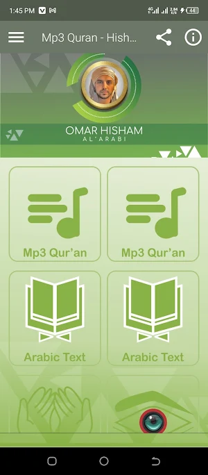 Omar Hisham Offline Mp3 Quran Screenshot 0