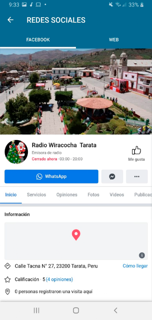 Radio Wiracocha Tarata Screenshot 2