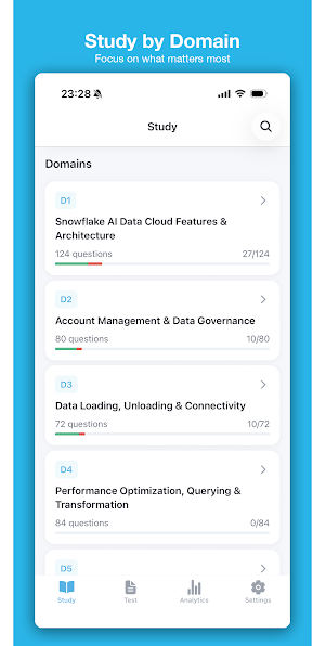 CertiQ - SnowPro Core Prep Screenshot 1