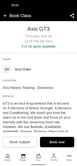 Axis Fitness + Training Screenshot 2