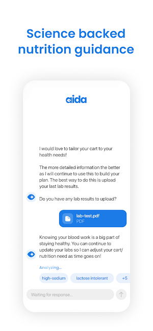 Aida: AI Dietitian + Groceries Screenshot 3