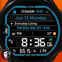 Digital Dual Time Watch 002
