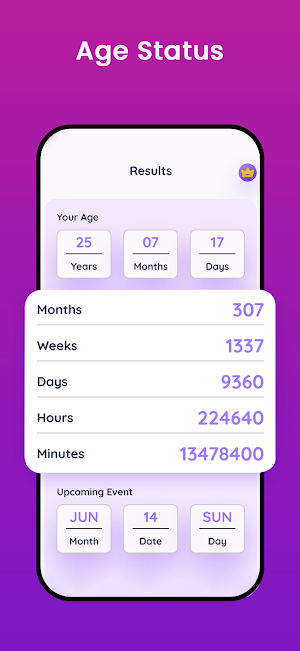 Age Calculator - Date of Birth Screenshot 1