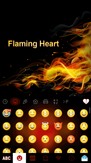 Flamingheart Keyboard Theme Screenshot 2