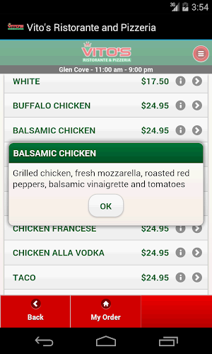 Vito's Ristorante and Pizzeria Screenshot 2
