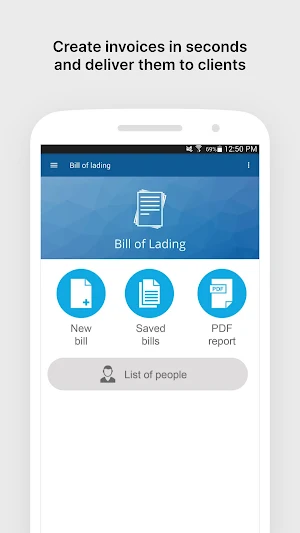 Bill of lading Screenshot 0