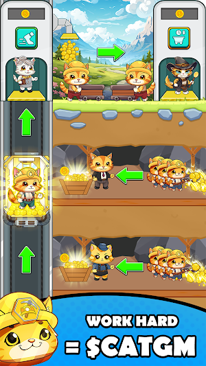 Cat Gold Miner Screenshot 1