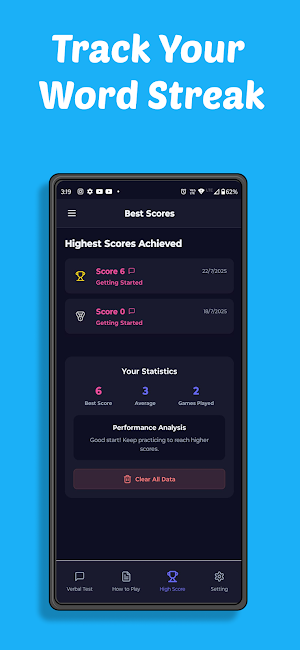 Verbal Memory Test Screenshot 3