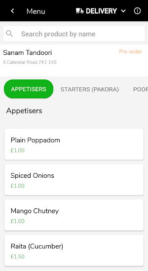 Sanam Tandoori Falkirk Screenshot 1