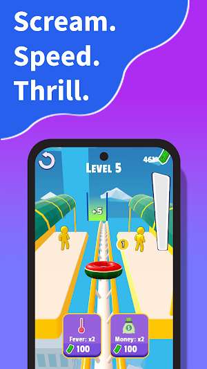 Thrill Coaster Runner-Sky Loop Screenshot 0