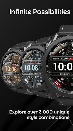 YSR2 Marble Digital Watch Face Screenshot 3