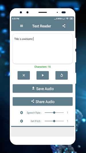 English Text Reader (Text2MP3) Screenshot 0
