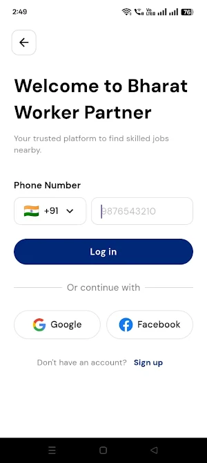 Bharat Worker Partner Screenshot 1