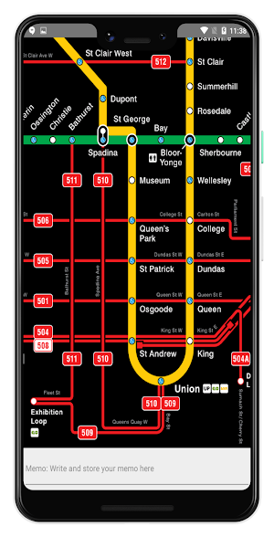TORONTO SUBWAY STREETCAR MAP Screenshot 2