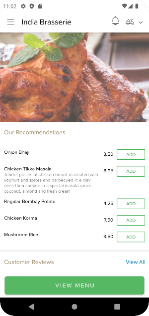India Brasserie Screenshot 1