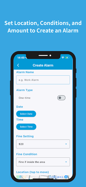 GeoFine Alarm -Reward Alarm Screenshot 0