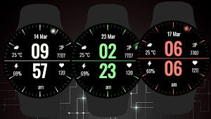 Minimal Black Watch Face Screenshot 3