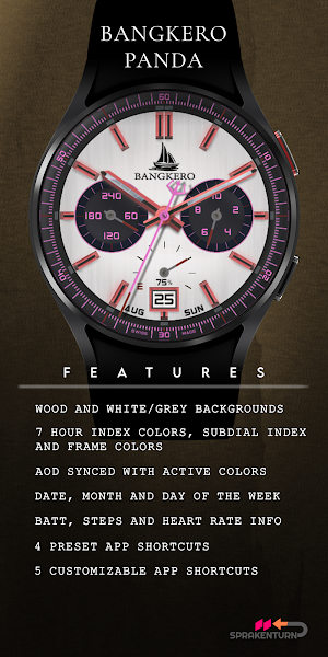 Bangkero Panda Watch Face Screenshot 2