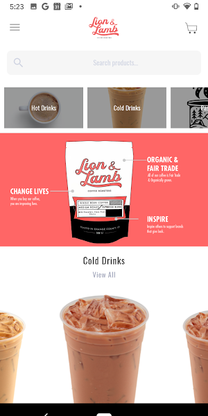 Lion and Lamb Coffee Screenshot 0