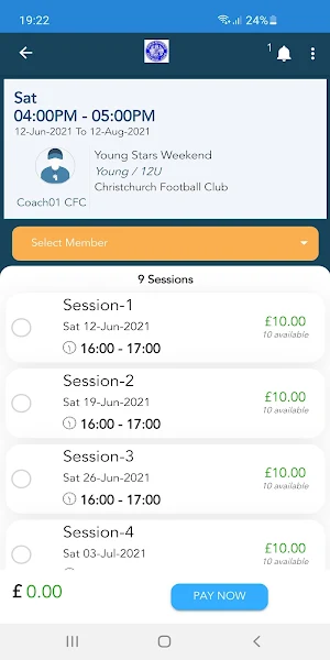 Christchurch Football Club Screenshot 1