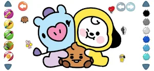 BT21 Coloring Book Screenshot 3