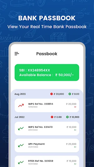 All Bank Passbook- Statements Screenshot 1